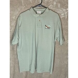 Vintage Stedman‎ by Hanes Alaska Polo Shirt Men's XL Eagle Embroidered Graphic